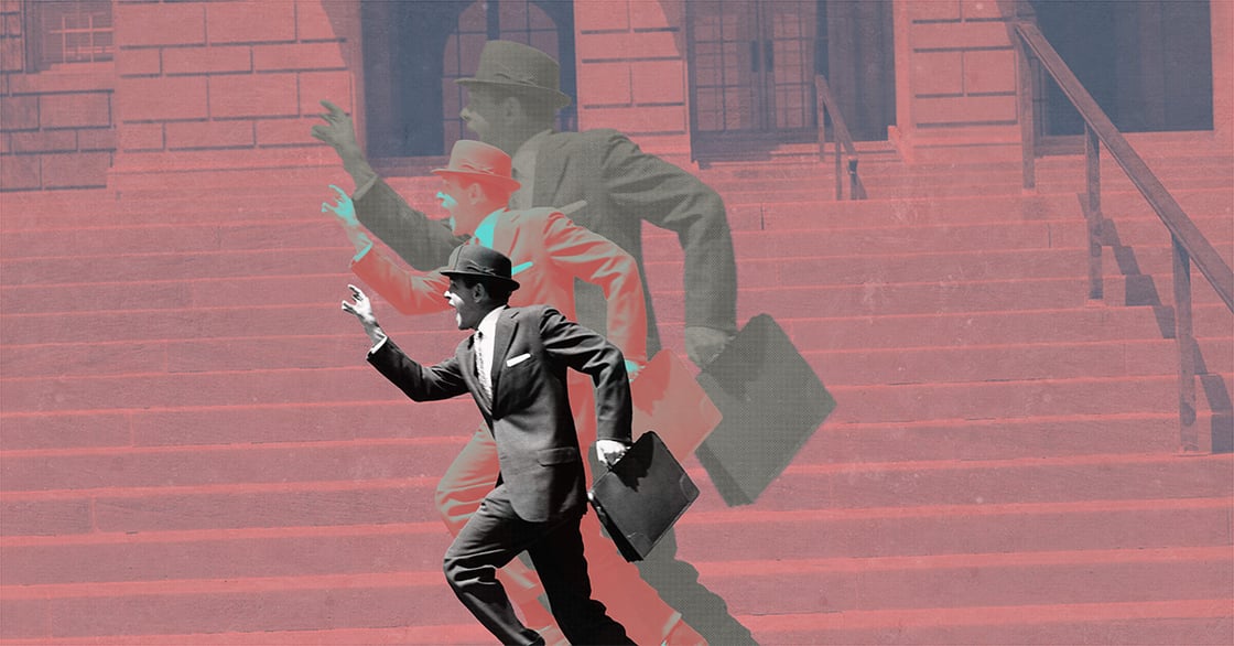 incredible shrinking business man